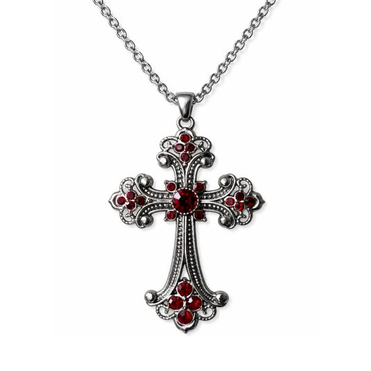 CRIMSON ORNATE CROSS