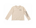 14 SINS™ Raw Edge Long Sleeve Tee – Sand